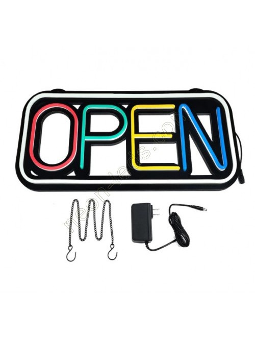 Open LED Sign Like NEON With 5 Colors