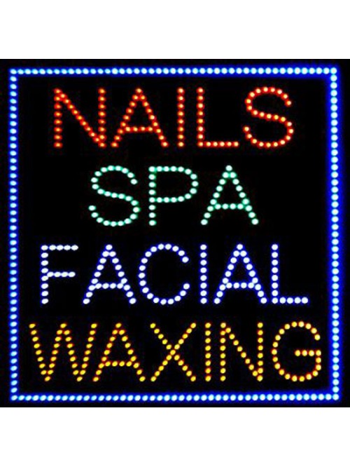 Nails SPA Facial Waxing LED Sign