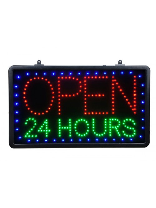 Open 24 Hours LED Sign