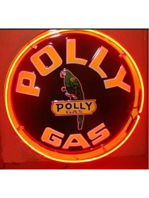 Polly Gasoline Neon Auto Sign