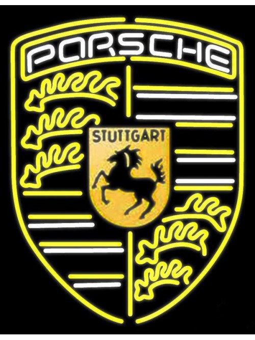 Porsche Stuttgai Handmade Art Neon Auto Sign