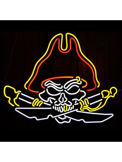 Pirate Skull Neon Sign