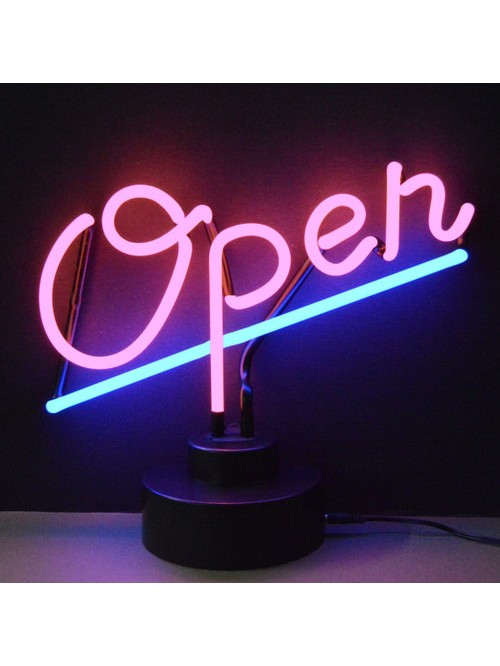 Open Neon Sculpture