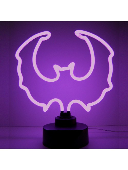 Purple Bat Neon Sculpture